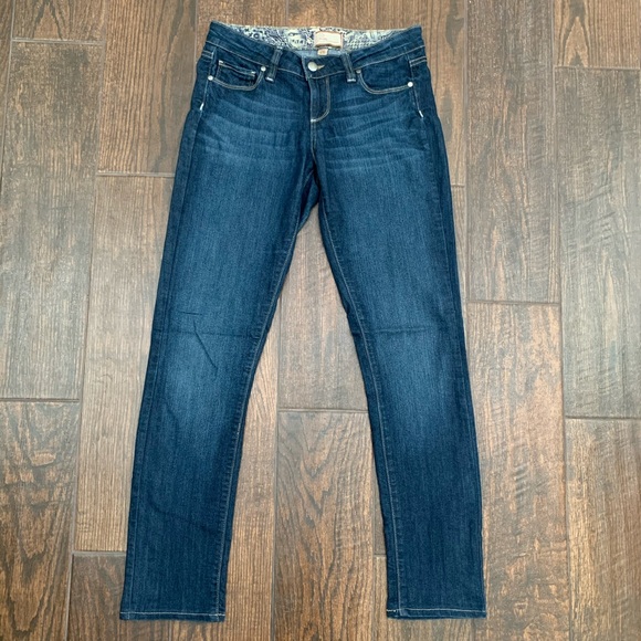 Paige Peg Skinny Jeans Dark Wash Made in USA - Picture 5 of 8